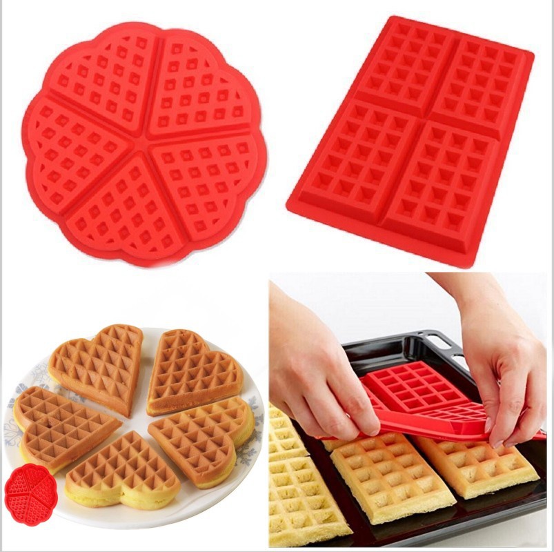 Kitchen Baking Kit - Food Grade Silicone Waffle Mold DIY
