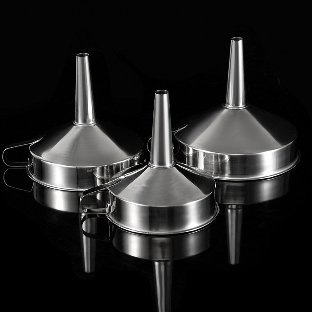 Kitchen Q - 1Pc Stainless Steel Cooking Oil Funnel