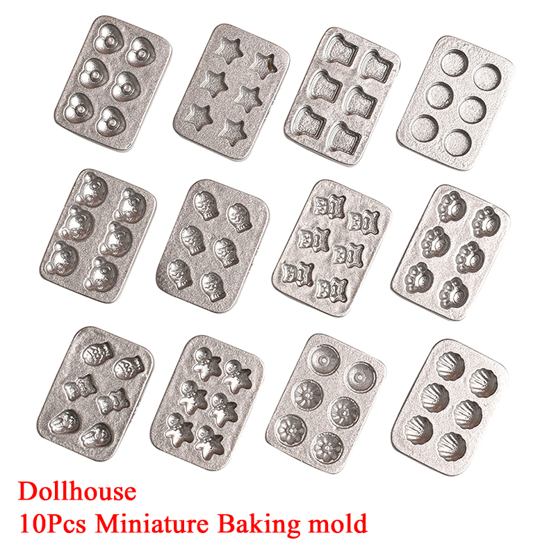 Kitchen Baking Cake - 10pcs Doll House Miniature Mini Cake