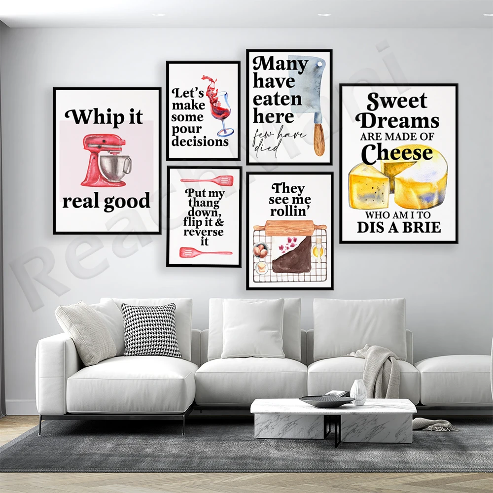Funny Baking Quotes Posters, F - đánh giá và giá Kitchen Baking Wall Art