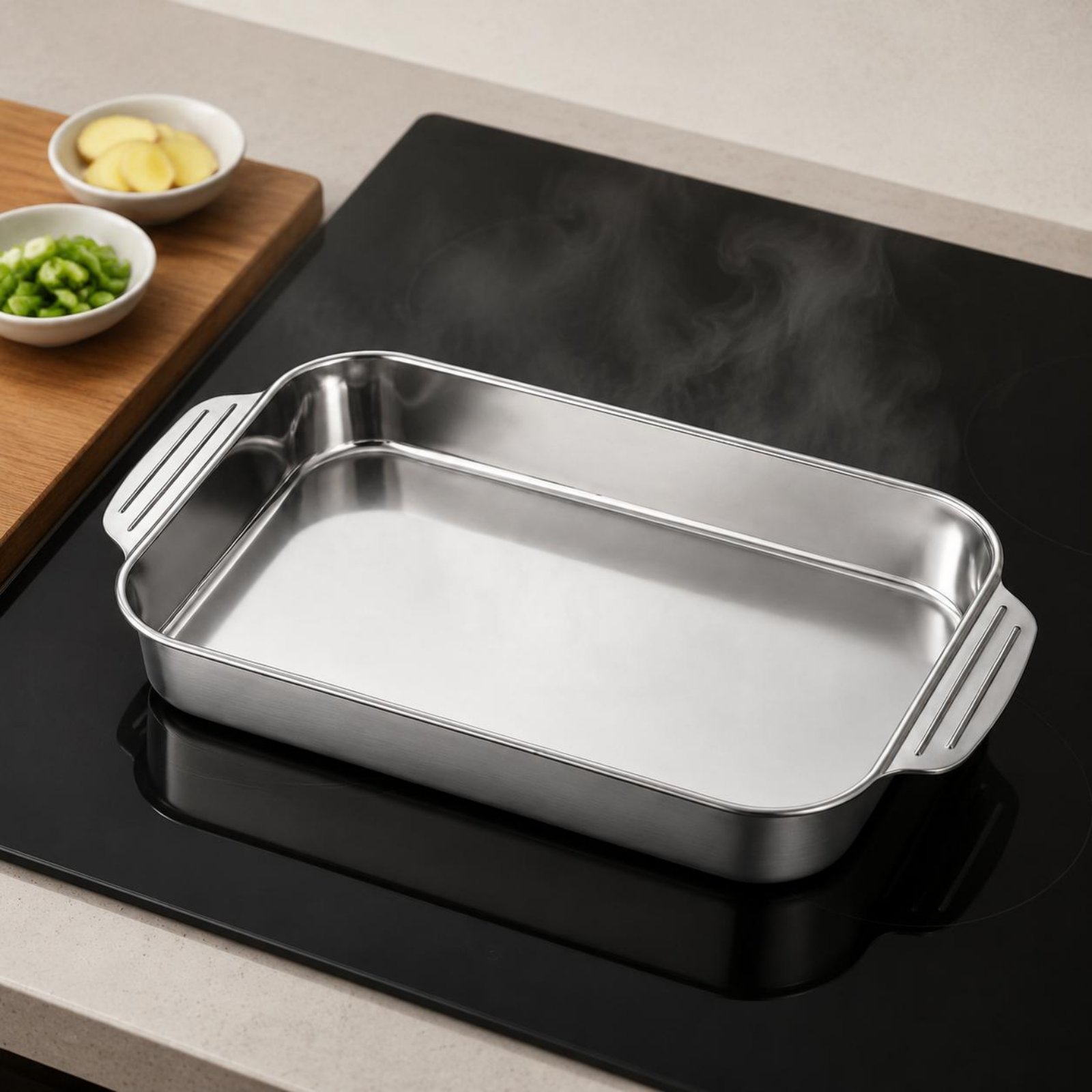 Stainless Steel Roasting Pan R - đánh giá và giá Kitchen Baking Corner