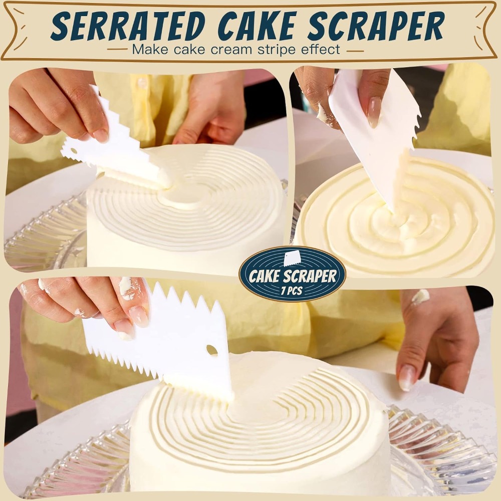 7 Pcs Kitchen Dough Scraper an - đánh giá và giá Kitchen Baking Kit