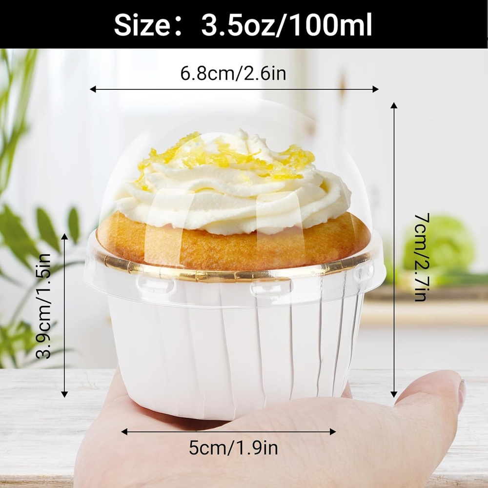 50 pcs Muffins Cup Paper Cupca - đánh giá và giá Kitchen Baking Cake