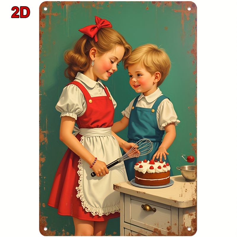 8x12Inch Metal Tin Sign Siblin - đánh giá và giá Kitchen Baking Wall Art