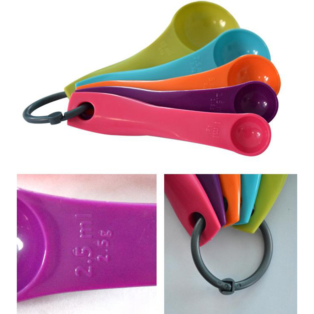 5-Piece Colorful Salt Oil Spoo - đánh giá và giá Kitchen Baking Kit