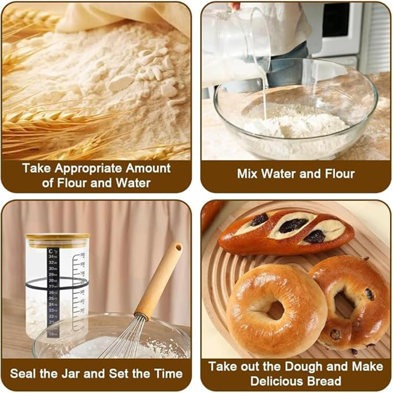 Sourdough Starter Jar Kit Sour - đánh giá và giá Kitchen Baking Kit
