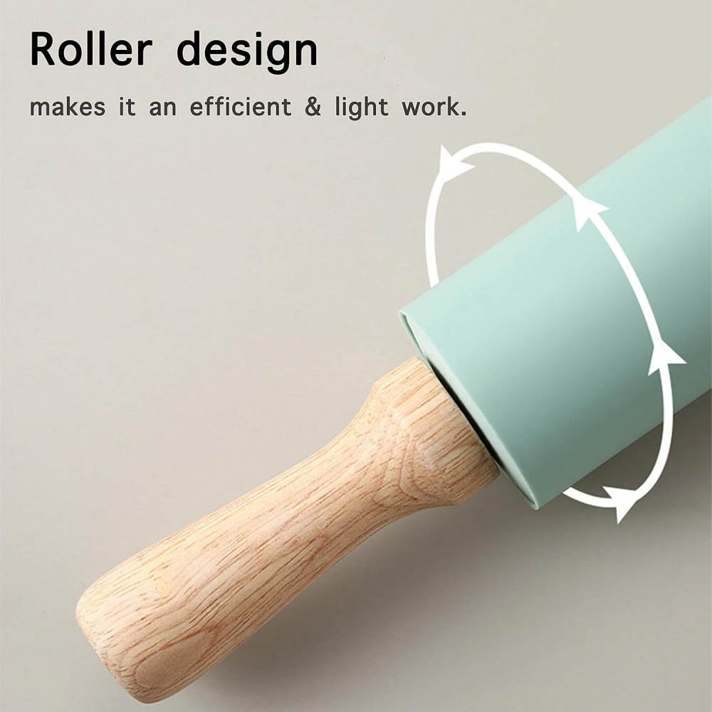 Non-Stick Silicone Rolling Pin - đánh giá và giá Kitchen Roll Baking