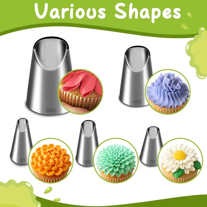 5PCS Stainless Steel Piping No - đánh giá và giá Kitchen Baking Kit