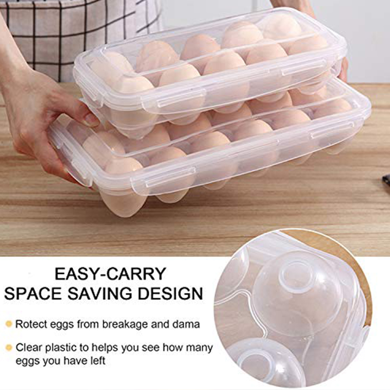 1/2pc 10Grids Egg Storage Box  - đánh giá và giá Kitchen Q