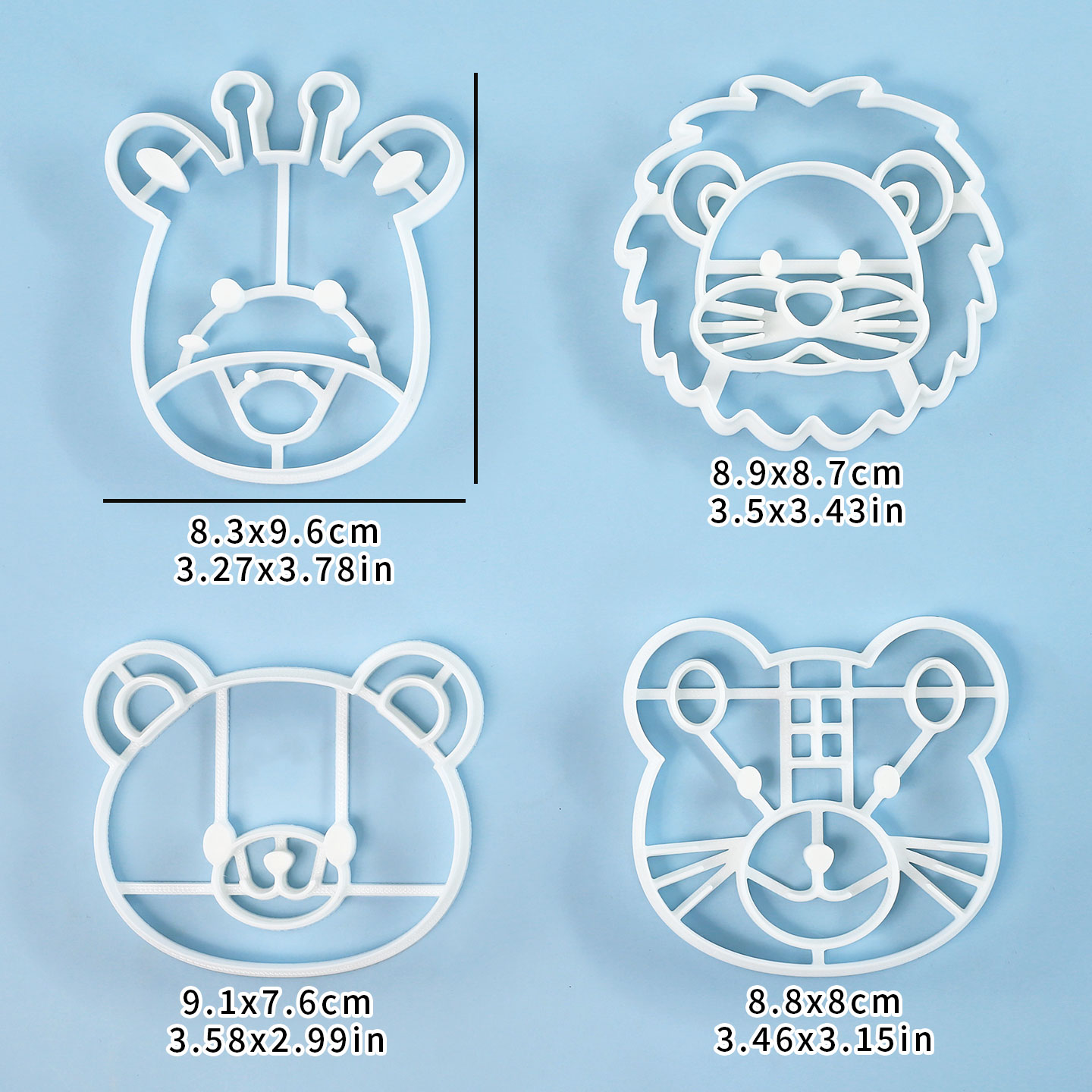 4 Pcs Animal Cookie Cutters Se - đánh giá và giá Kitchen Baking Cake