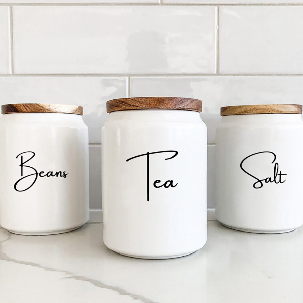 Kitchen Organization Canister  - đánh giá và giá Kitchen Baking Wall Art