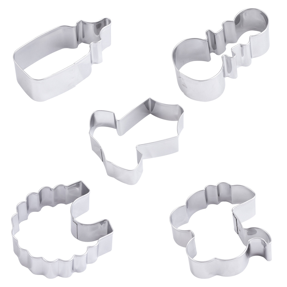 5Pcs Cookie Cutter Set Stainle - đánh giá và giá Kitchen Baking Cake