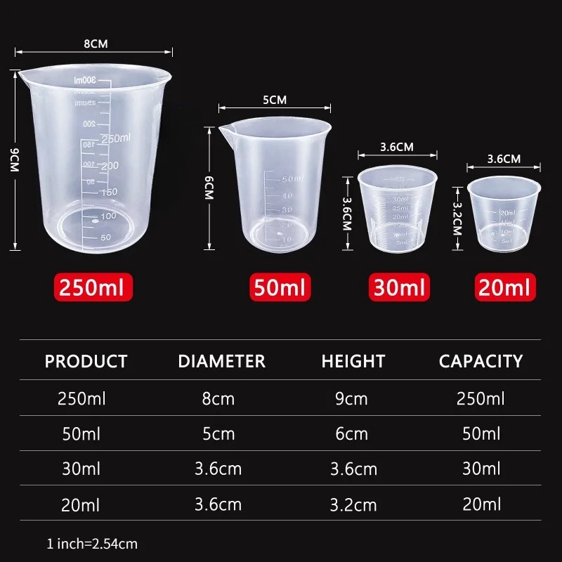 6Pcs Plastic Measuring Cups Se - đánh giá và giá Kitchen Baking Kit