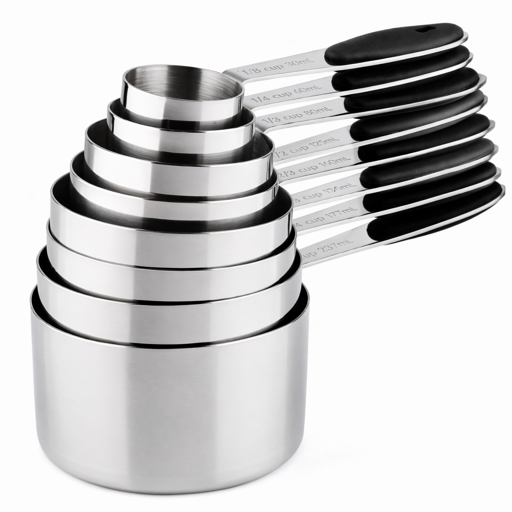 Stainless Steel Measuring Cups - đánh giá và giá Kitchen Baking Kit