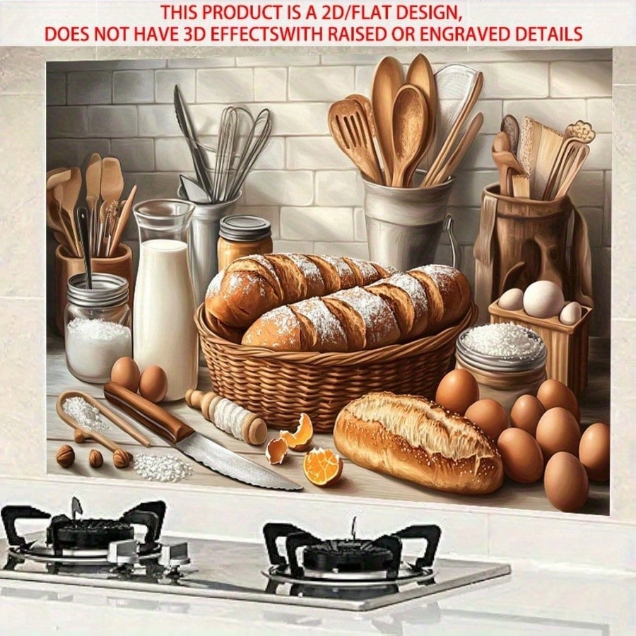 2D Self Adhesive PVC Wall Deca - đánh giá và giá Kitchen Baking Wall Art