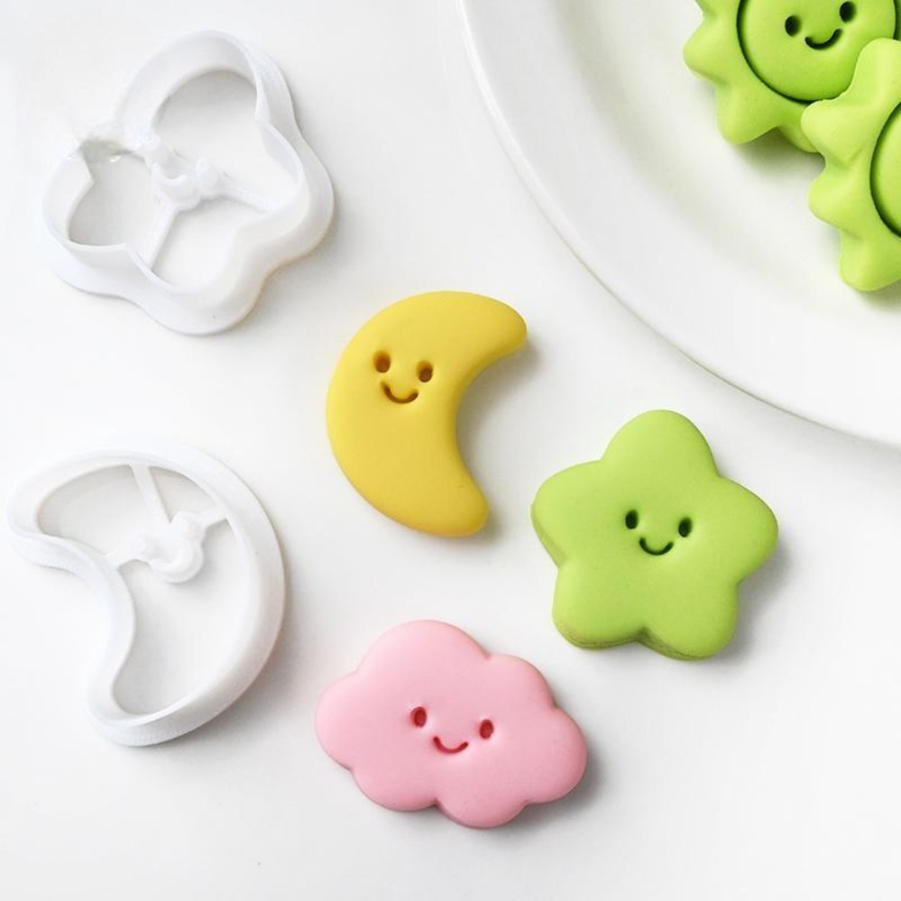 Cookie Cutters Moon Stars Sun  - đánh giá và giá Kitchen Baking Cake
