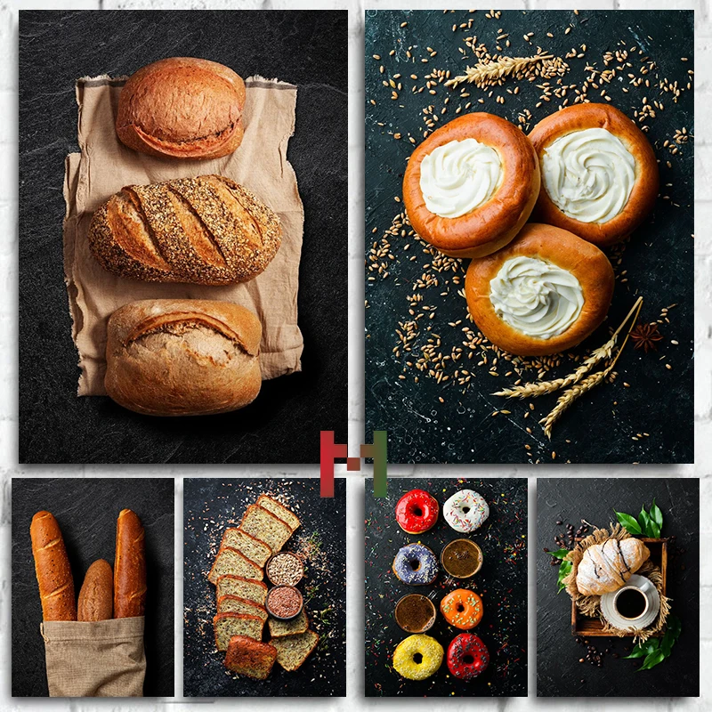 Food Kitchen Blackboard Bread  - đánh giá và giá Kitchen Baking Wall Art