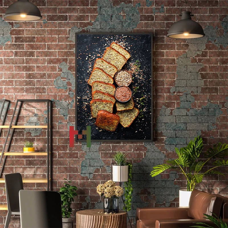 Food Kitchen Blackboard Bread  - đánh giá và giá Kitchen Baking Wall Art