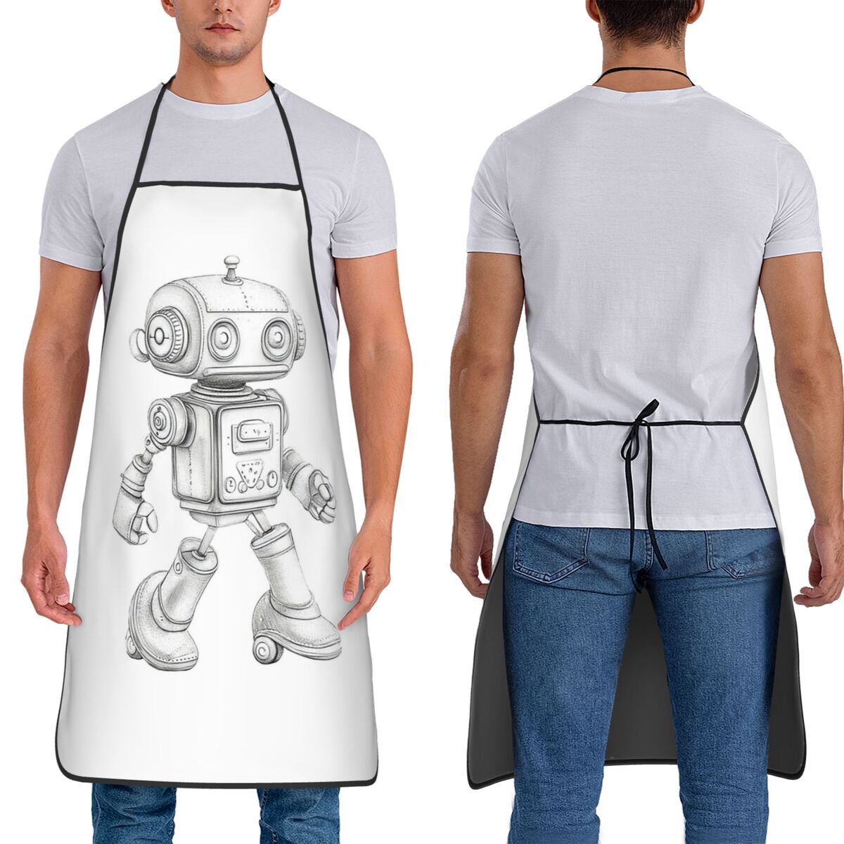 Retro Sketch Robot With Mechan - đánh giá và giá Kitchen Robot Baking